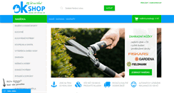 Desktop Screenshot of ok-shop.cz